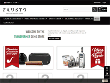 Tablet Screenshot of faustotobacco.com